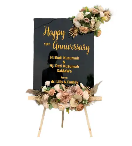 Papan Bunga Akrilik Cermin Nan Gedang